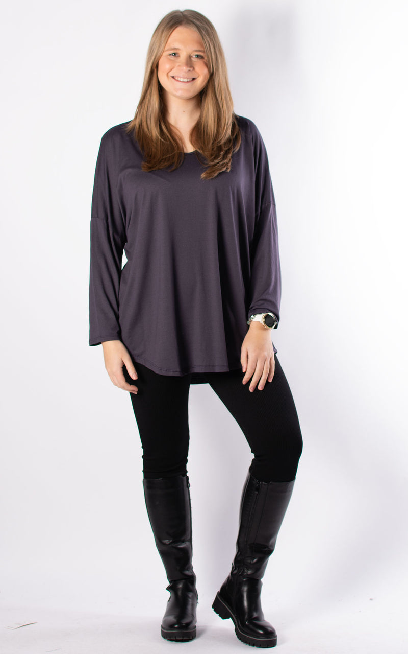 Viv Long Sleeve | Aubergine