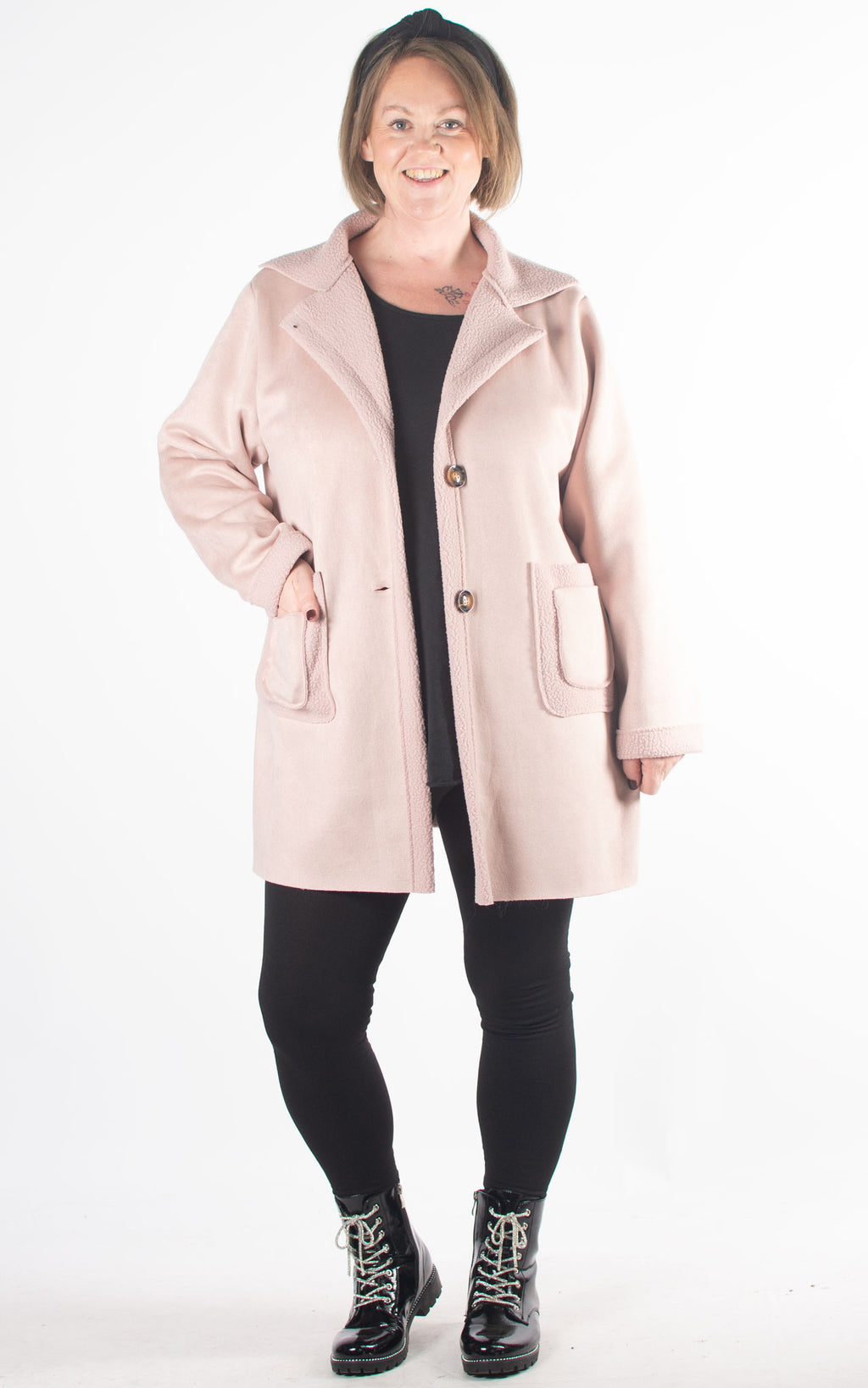 Wendy Coat | Buttons | Pink