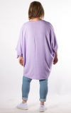 Whoopi Bow Sleeve Top | Lilac