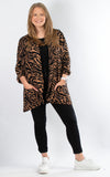 Whoopi Jacket | Animal Print | Zebra | Tan