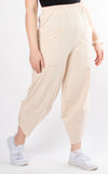 Wide Leg Pocket Joggers | Beige