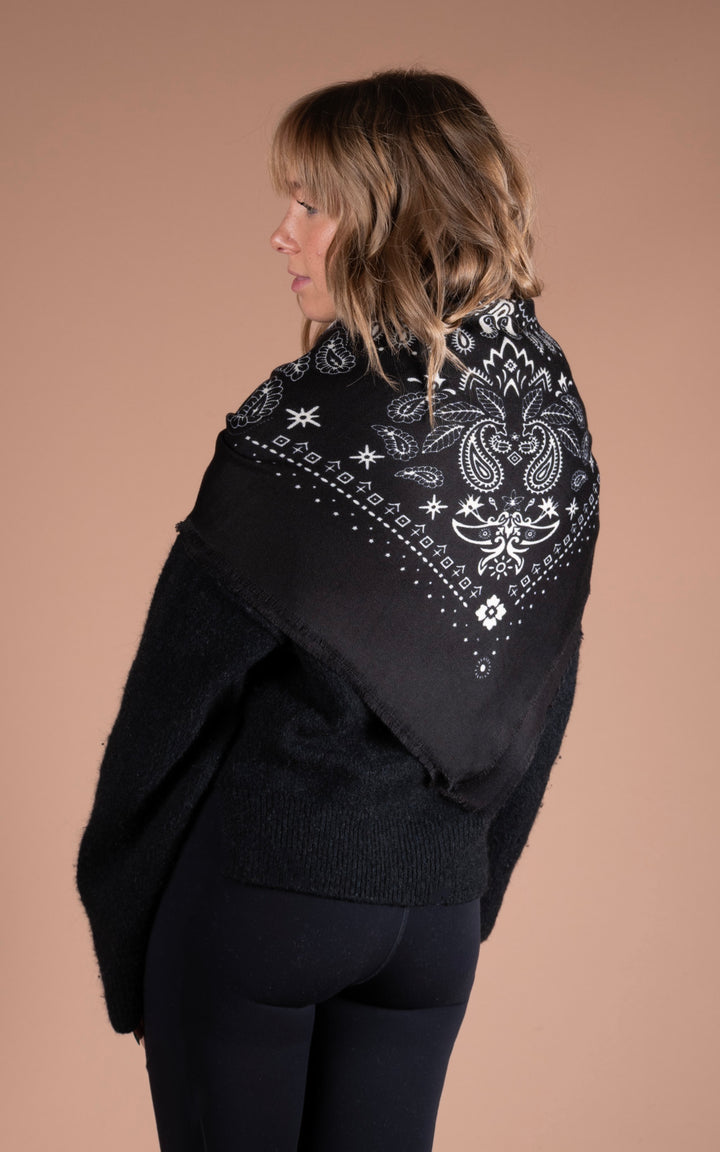 Winter Scarf | Bandana | Black