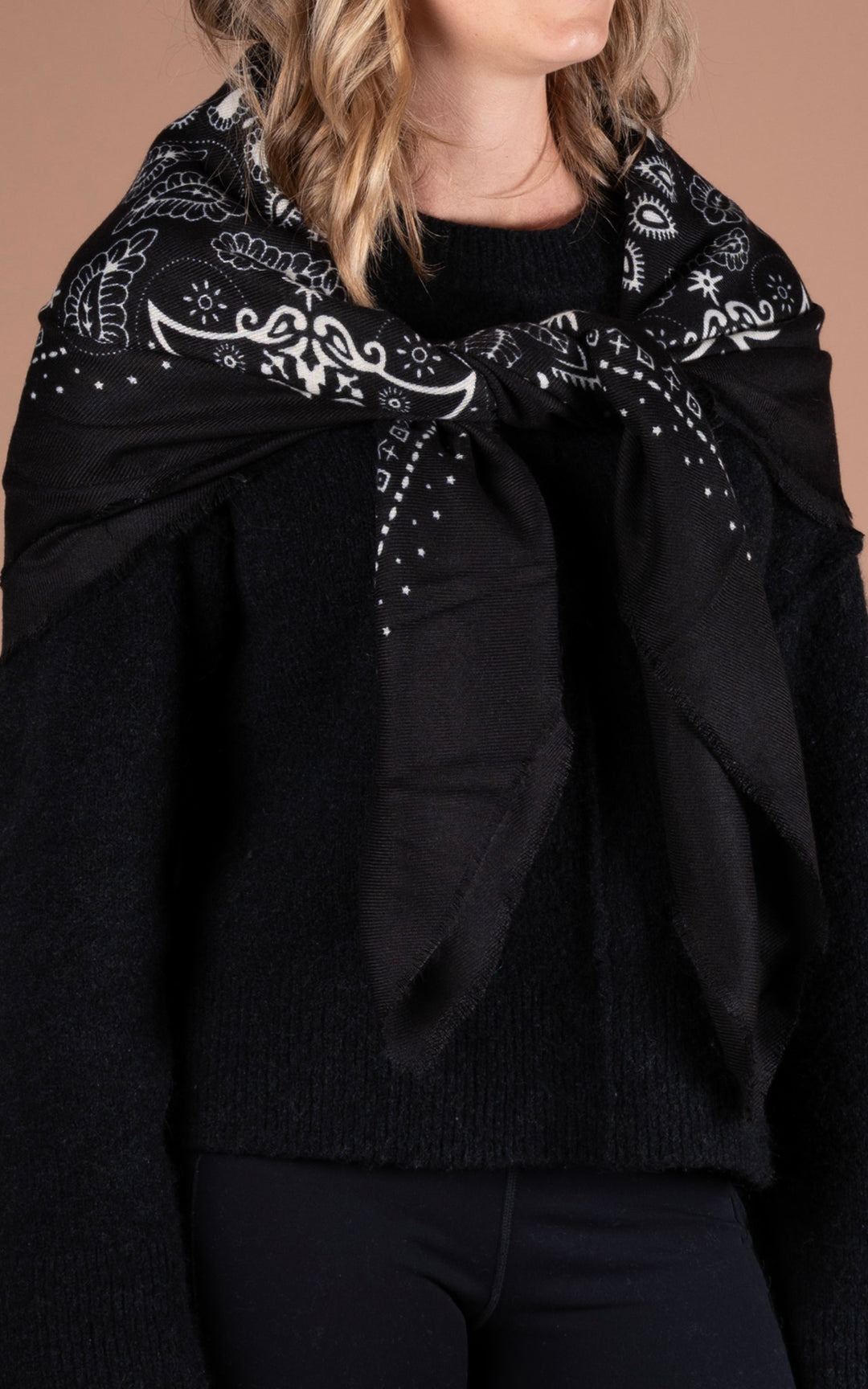 Winter Scarf | Bandana | Black