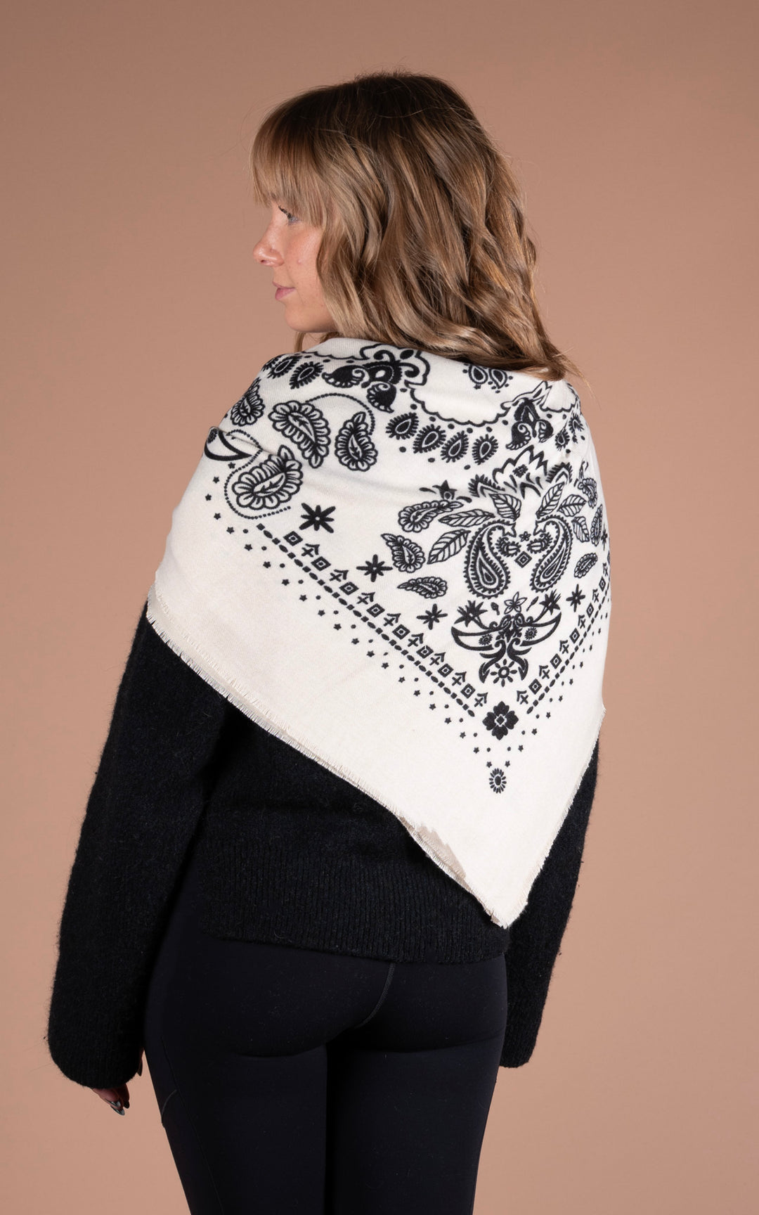 Winter Scarf | Bandana | Cream
