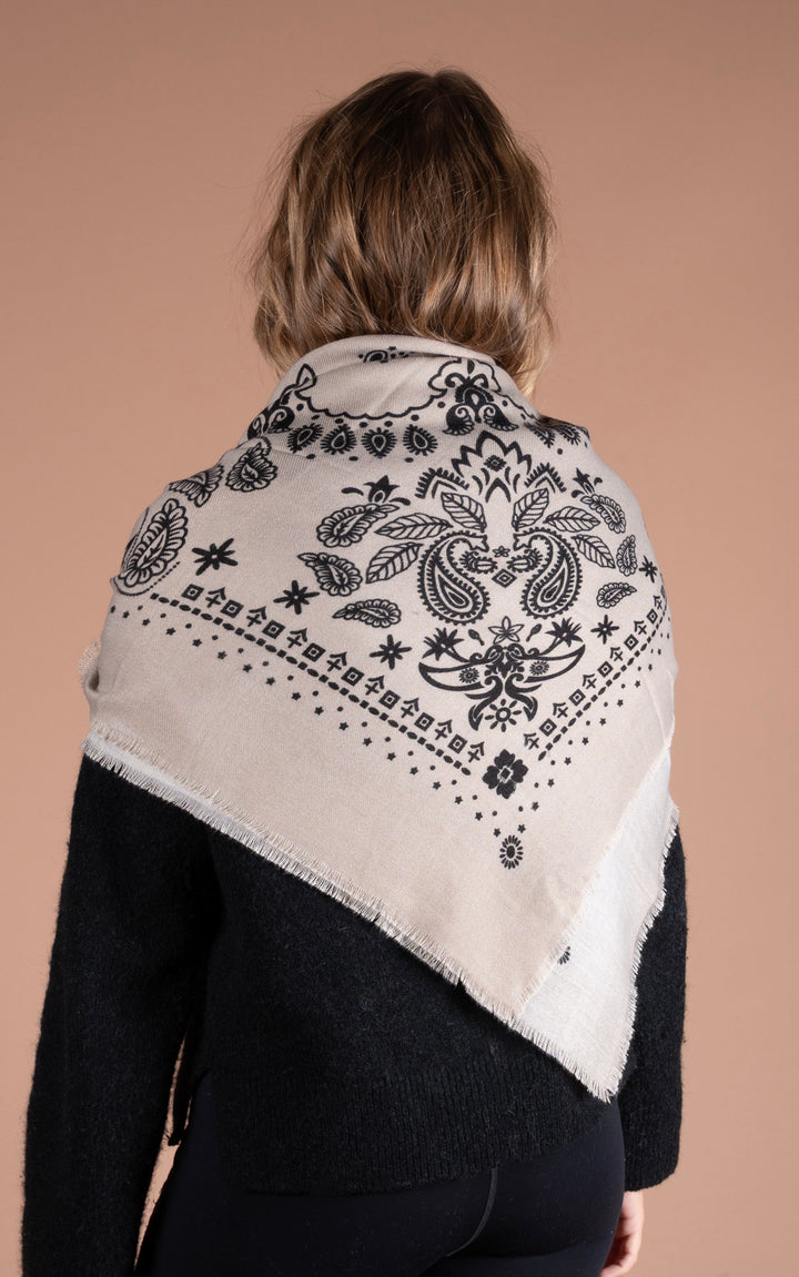 Winter Scarf | Bandana | Taupe
