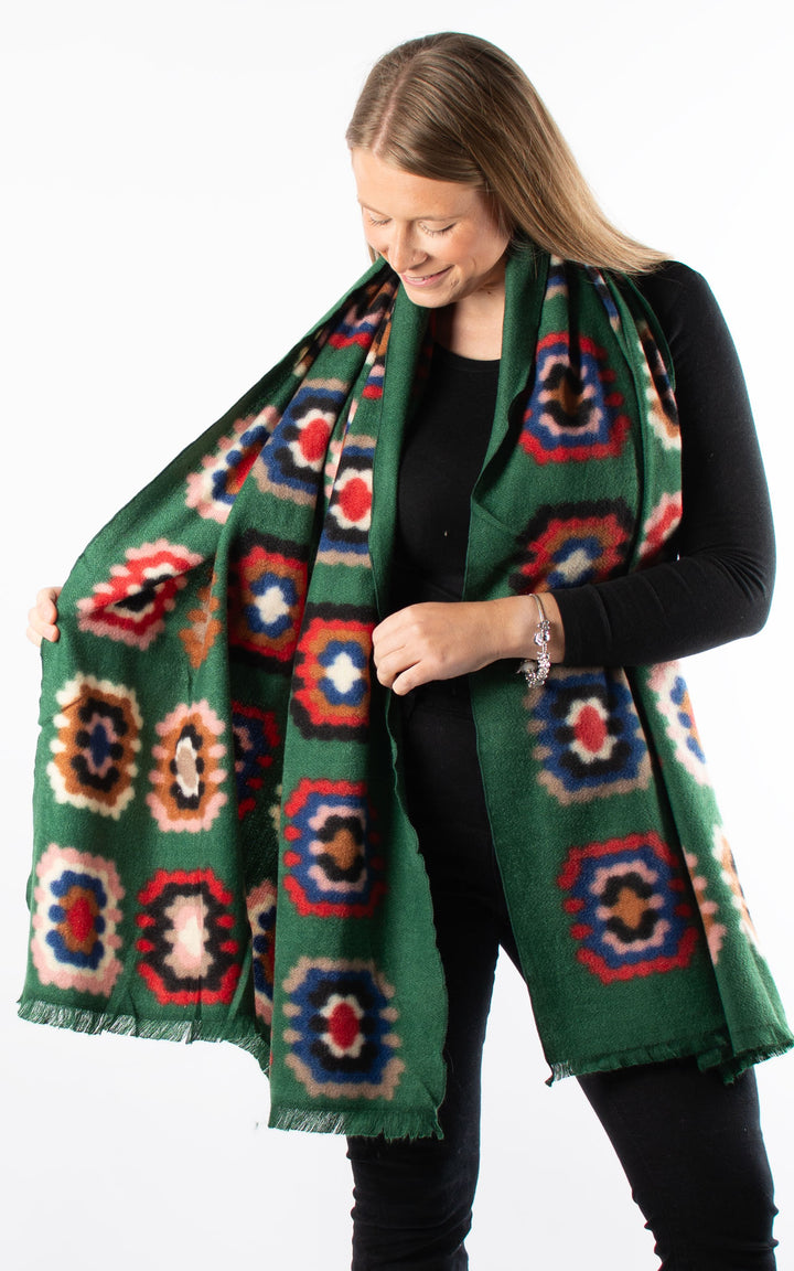 Winter Scarf | Crochet | Green