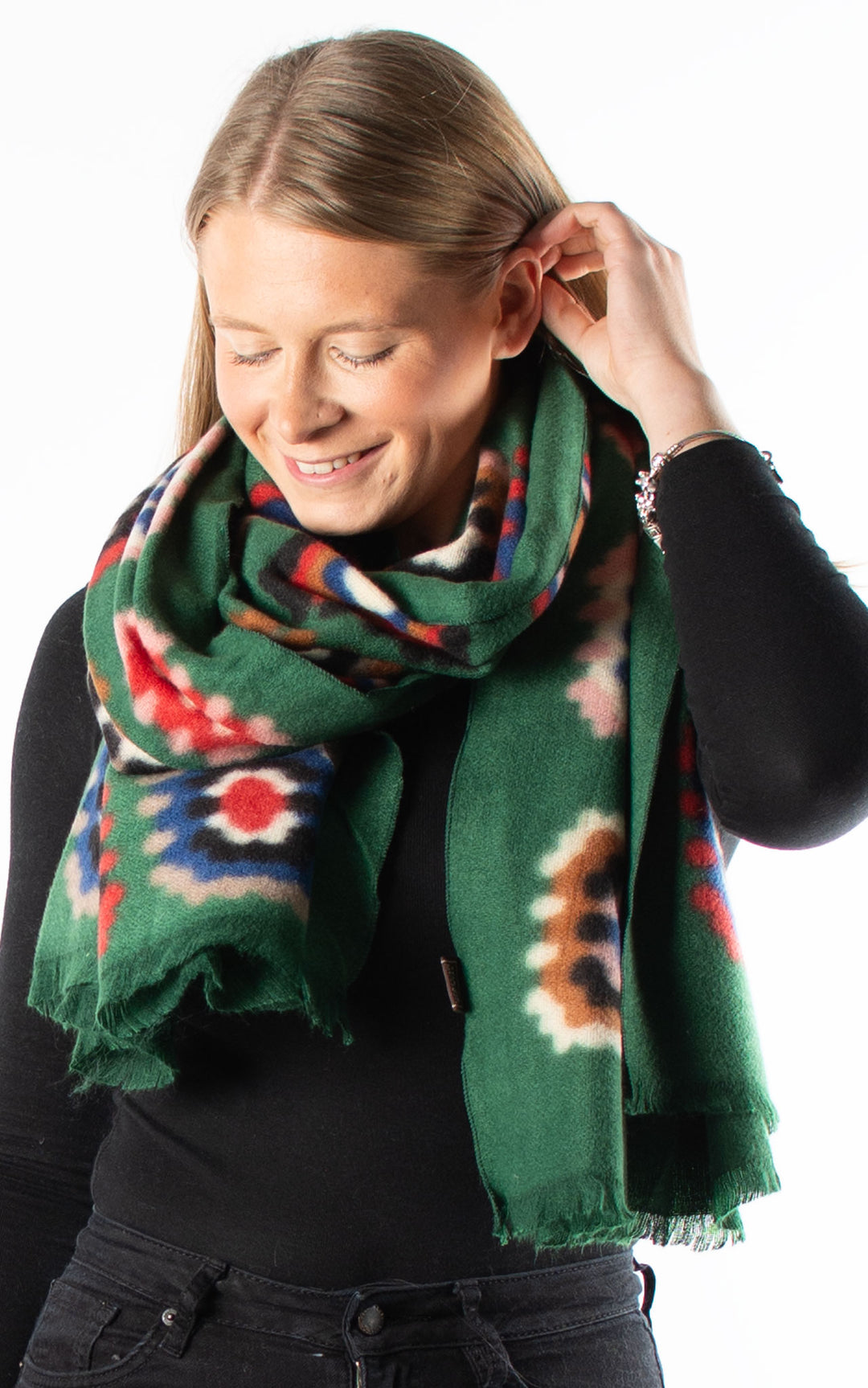 Winter Scarf | Crochet | Green