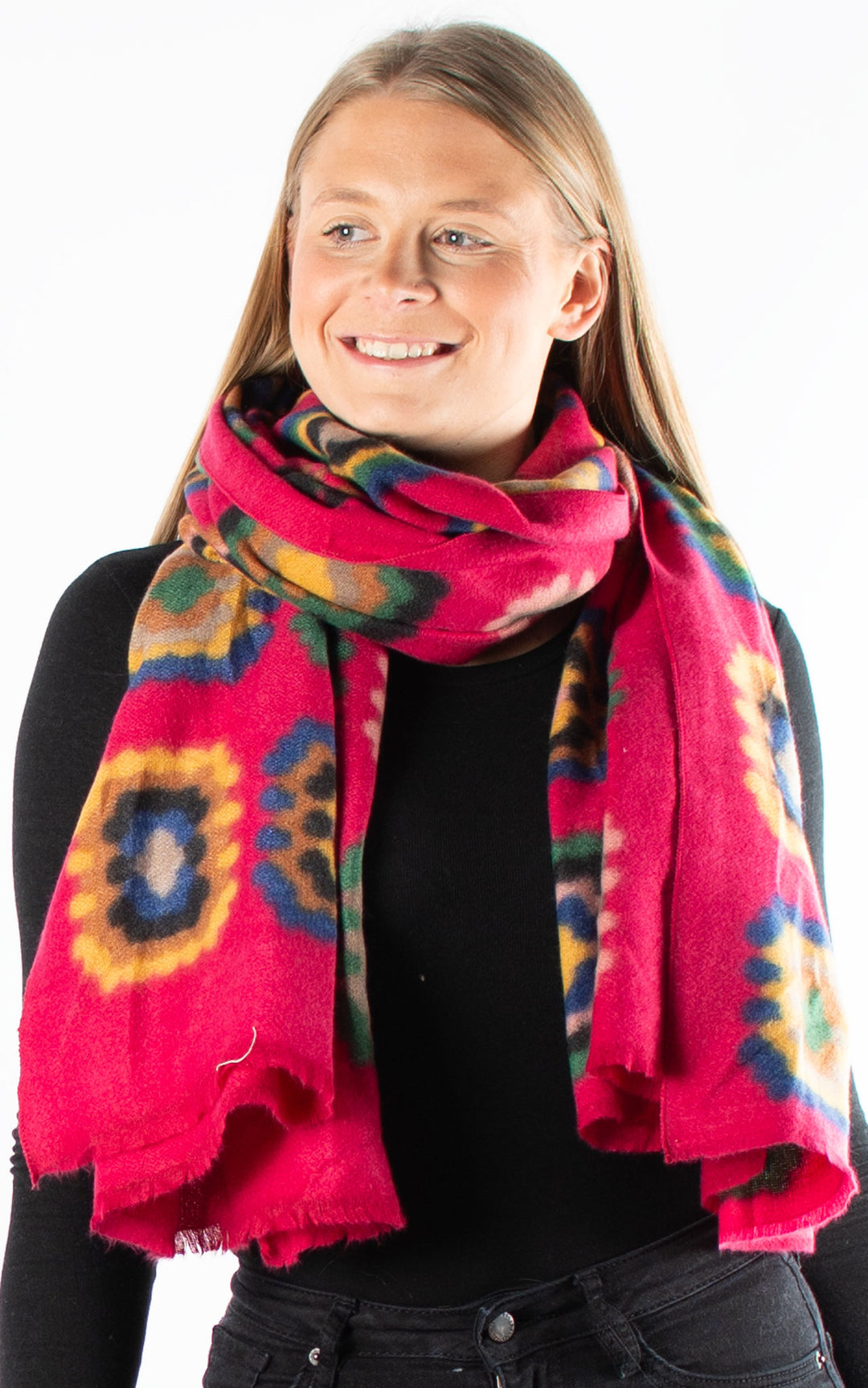 Winter Scarf | Crochet | Pink