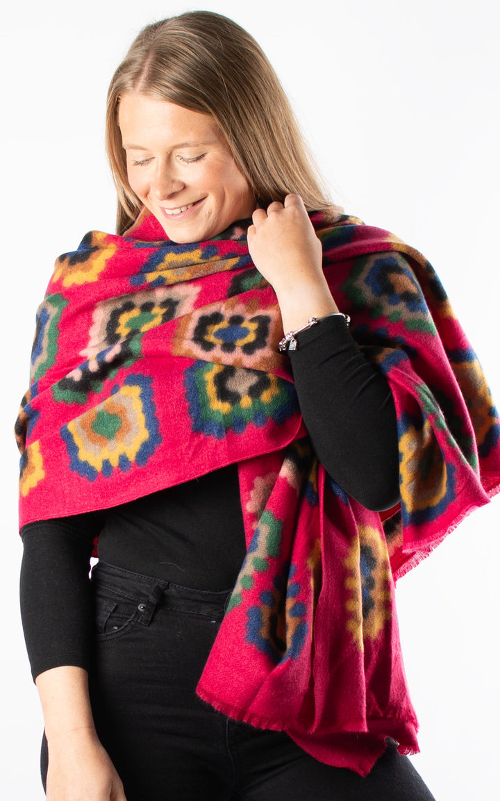 Winter Scarf | Crochet | Pink