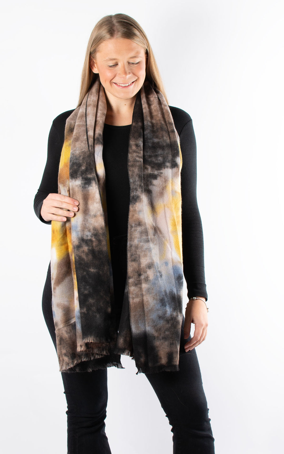 Winter Scarf | Marble | Black