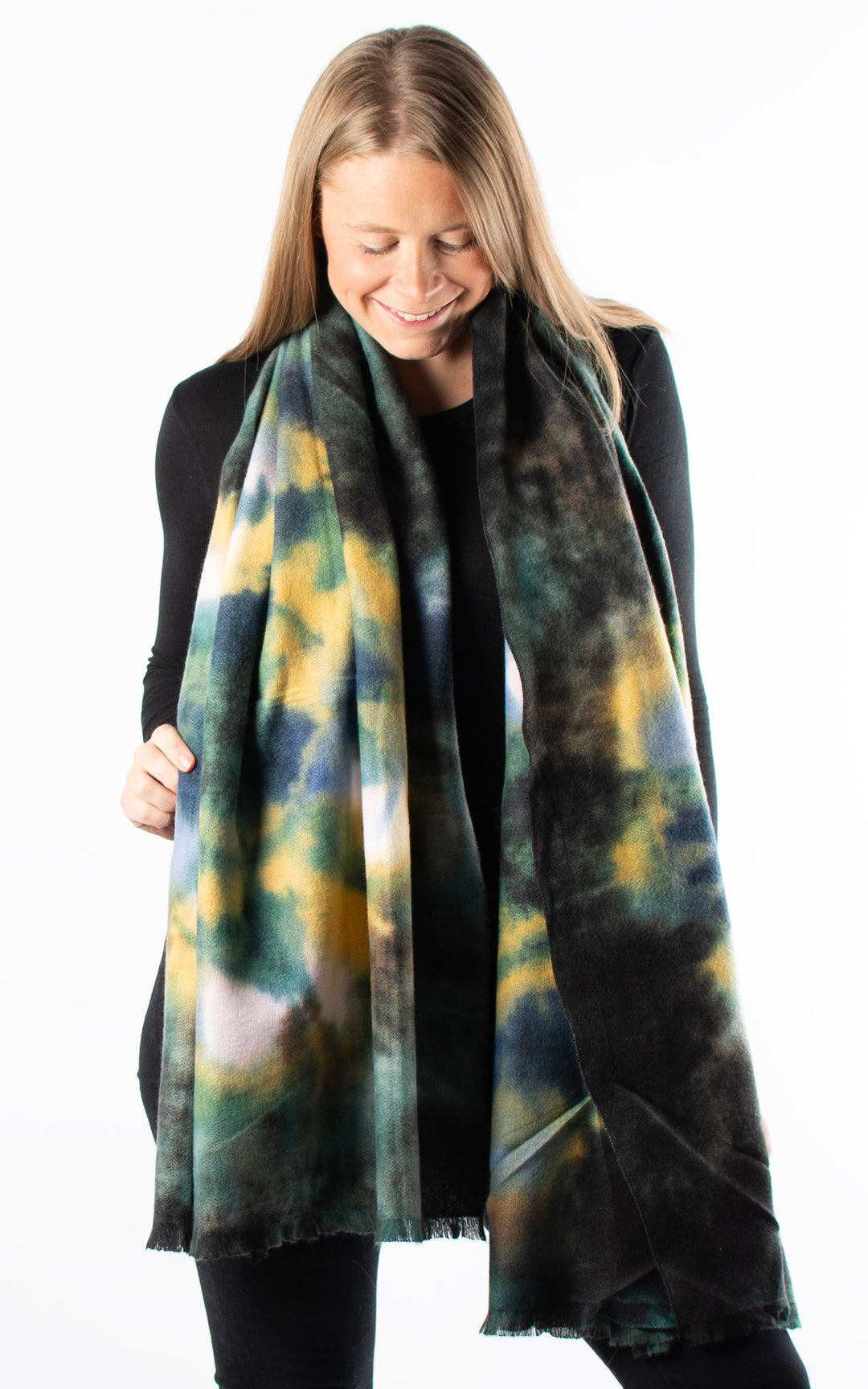 Winter Scarf | Marble | Green