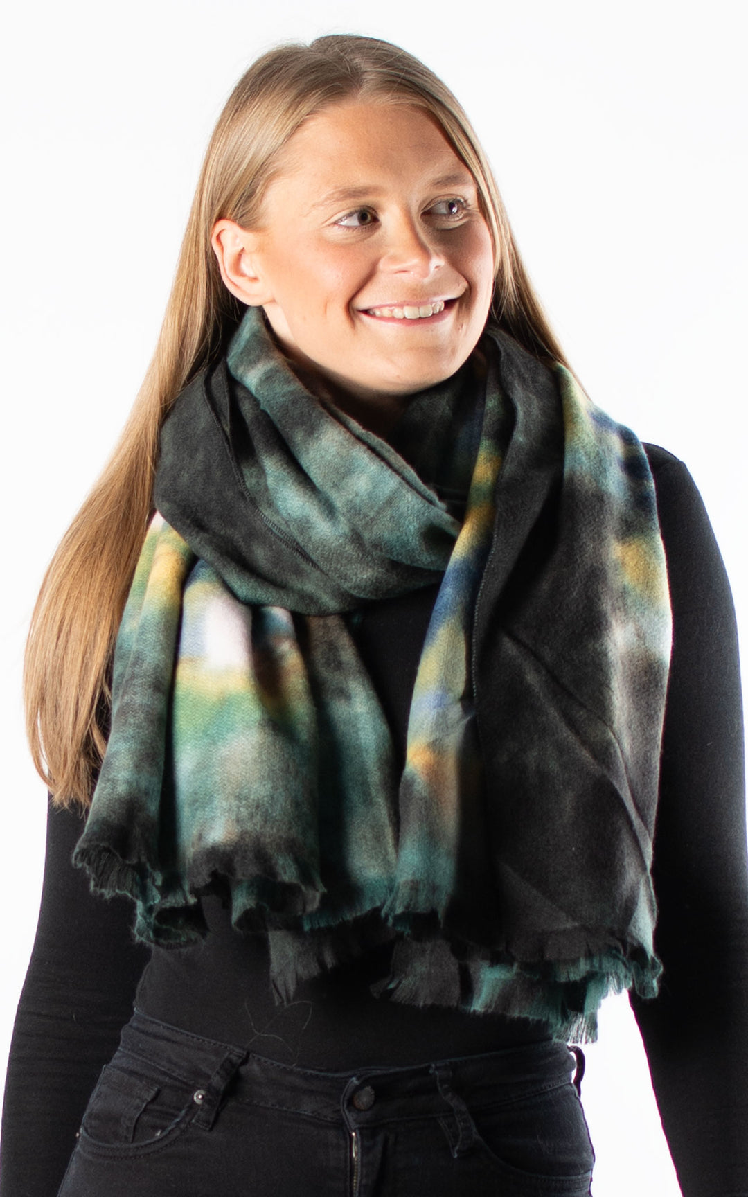 Winter Scarf | Marble | Green
