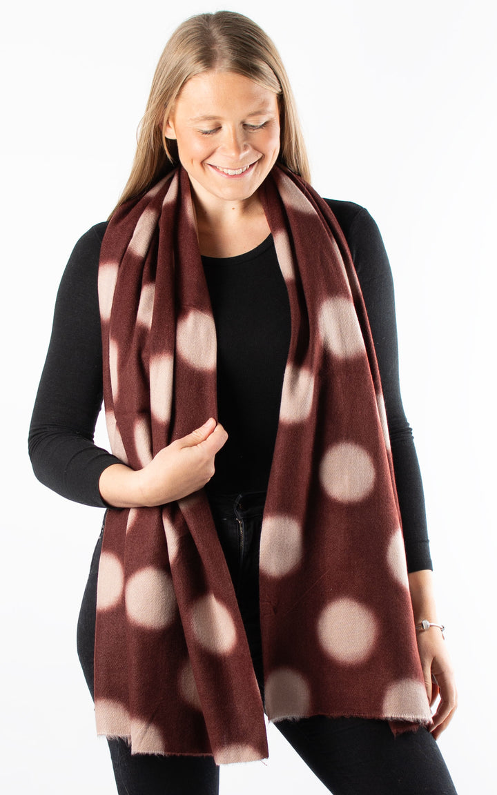 Winter Scarf | Spot | Burgundy