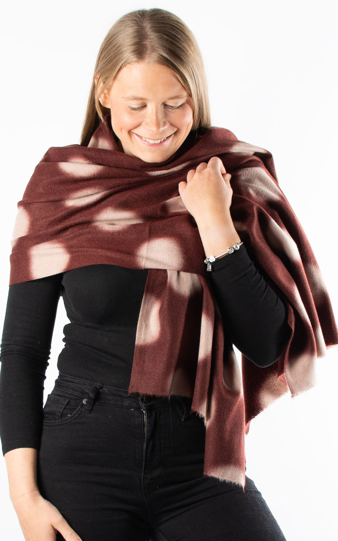 Winter Scarf | Spot | Burgundy
