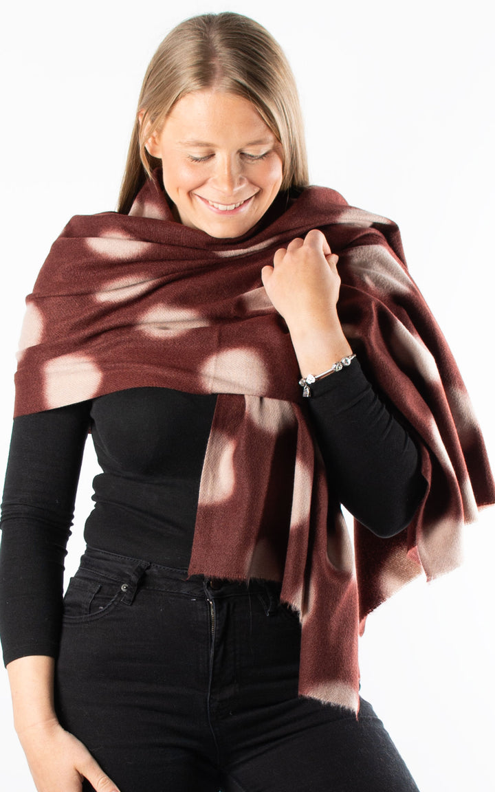 Winter Scarf | Spot | Burgundy