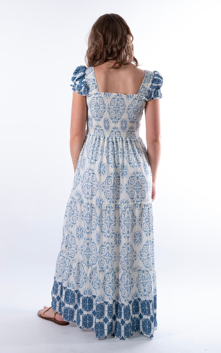 Wisteria Bardot Dress | Blue