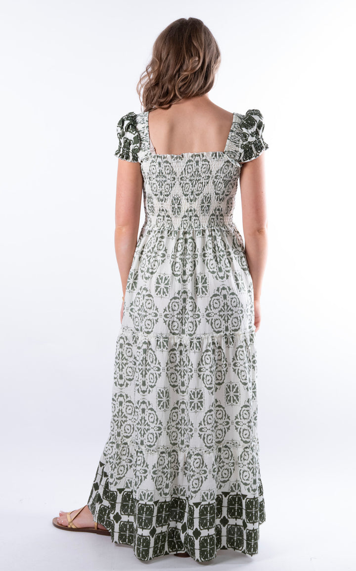 Wisteria Bardot Dress | Green