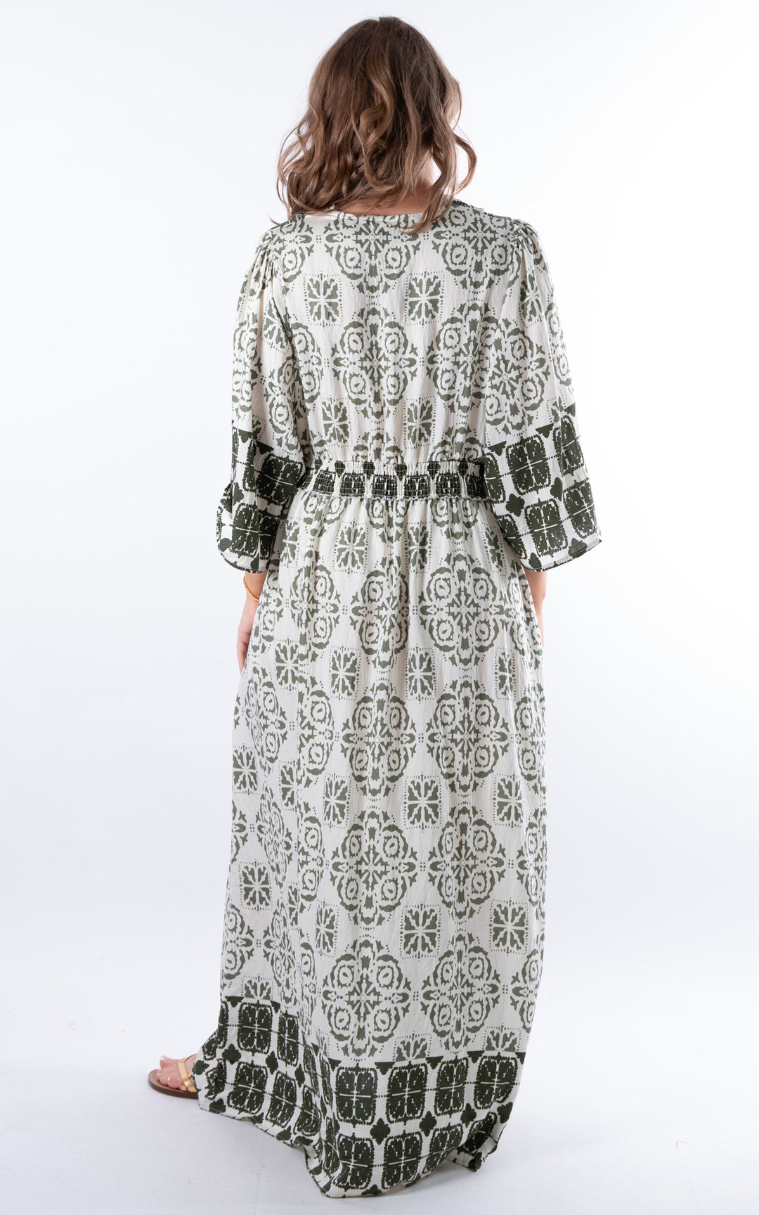 Wisteria V-Neck Dress | Green