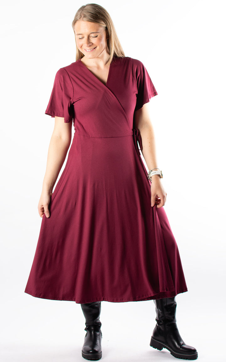 Wrap Dress | Burgundy