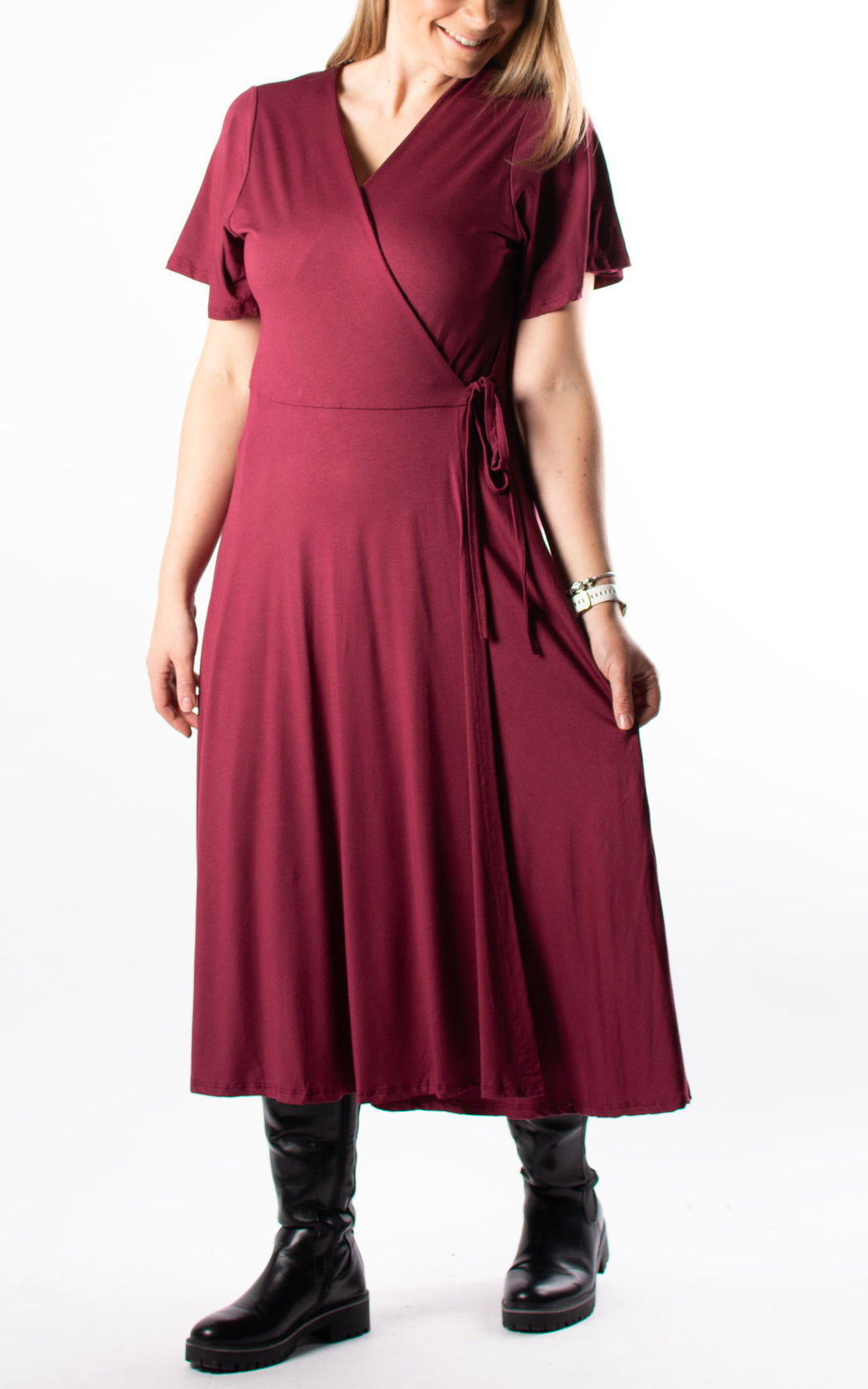Wrap Dress | Burgundy