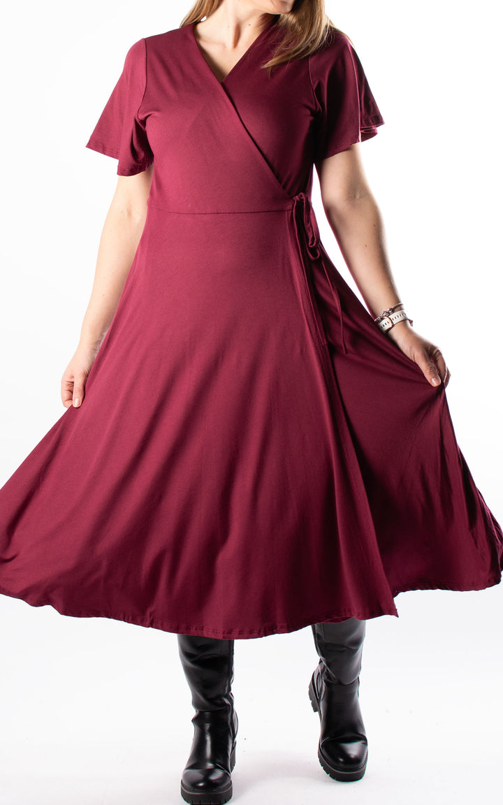 Wrap Dress | Burgundy