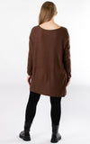 Xanthe Soft Knit Top | Chocolate