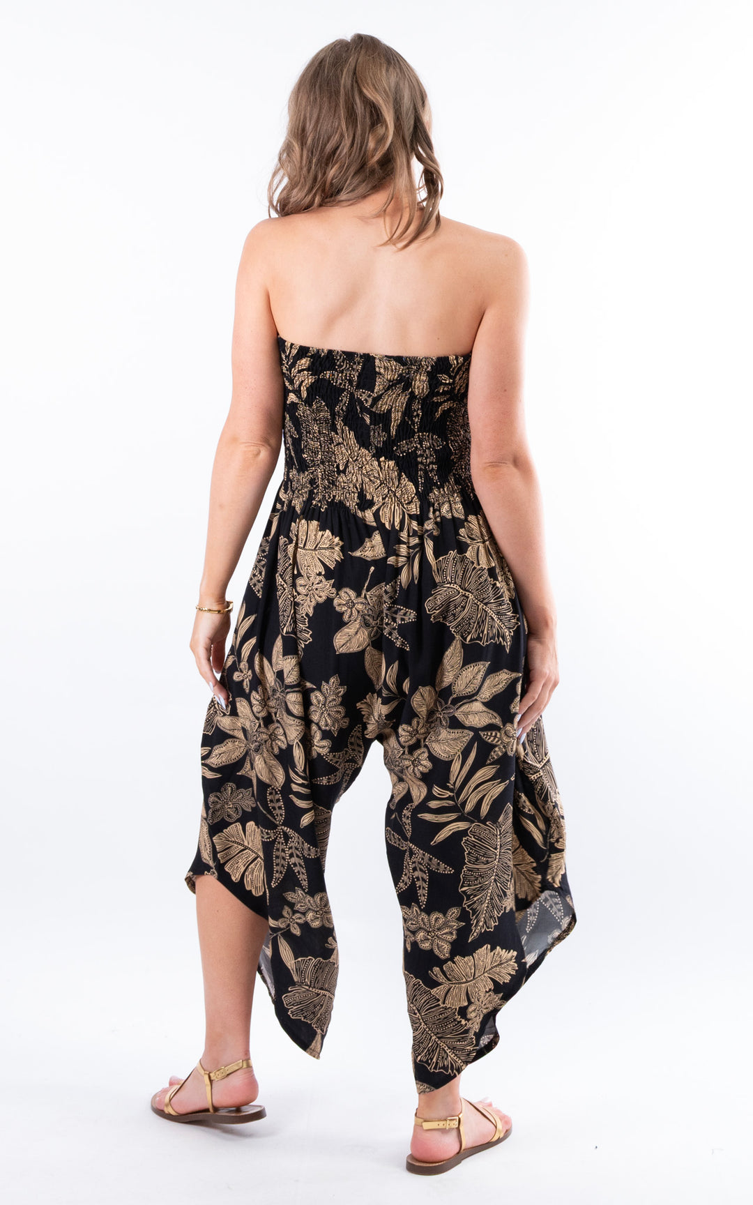 Yolanda Floral Jumpsuit | Black
