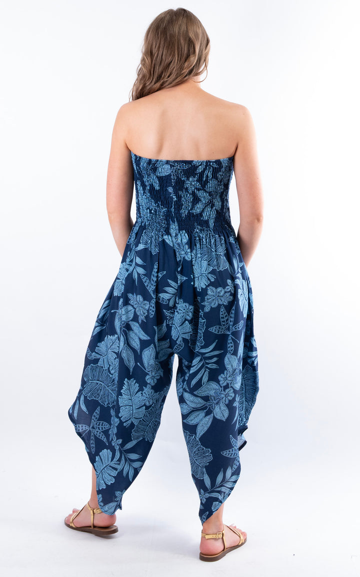 Yolanda Floral Jumpsuit | Navy