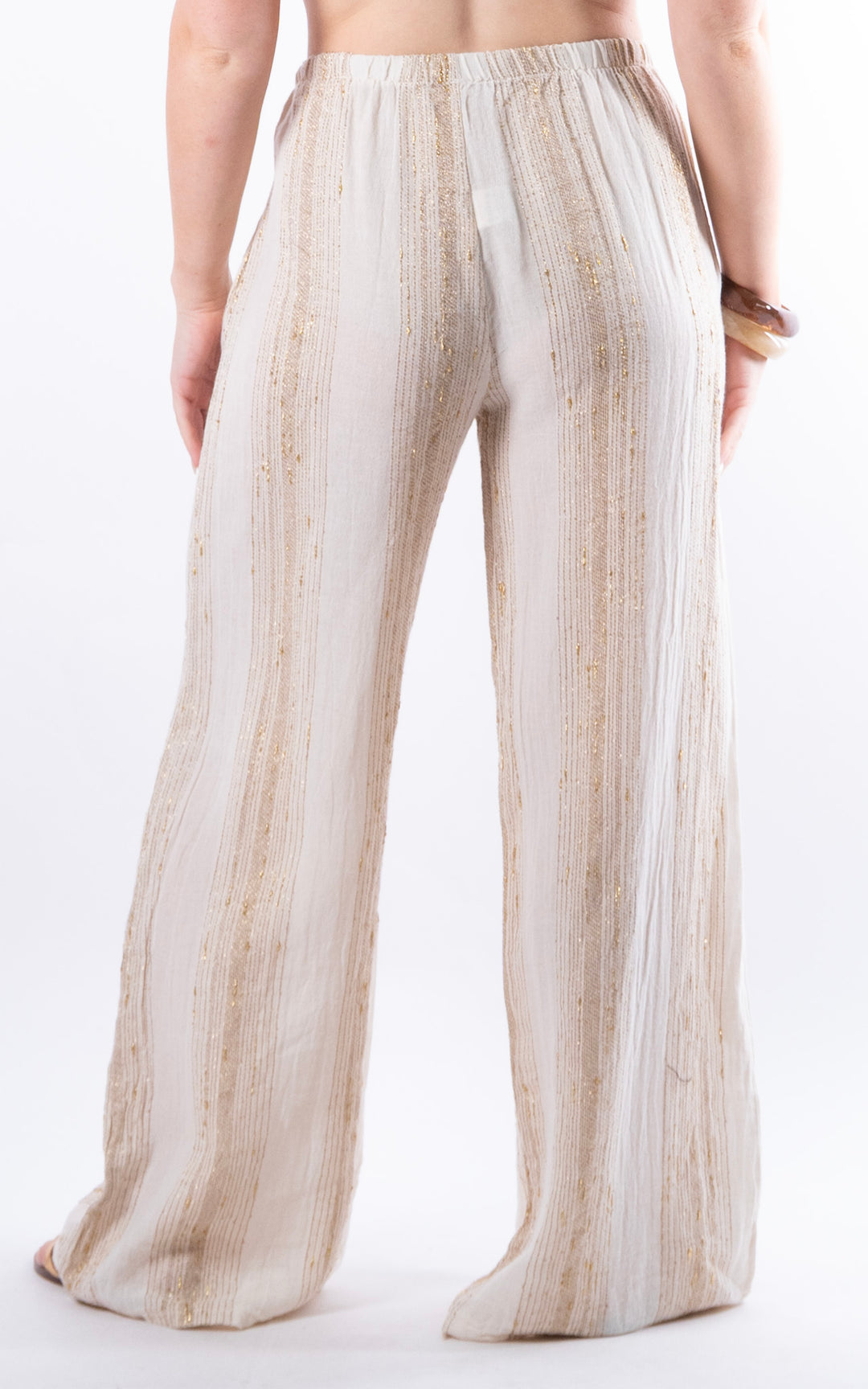 Zadie Gold Line Trousers | Beige