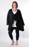 Zara Tie Front Cardigan | Black