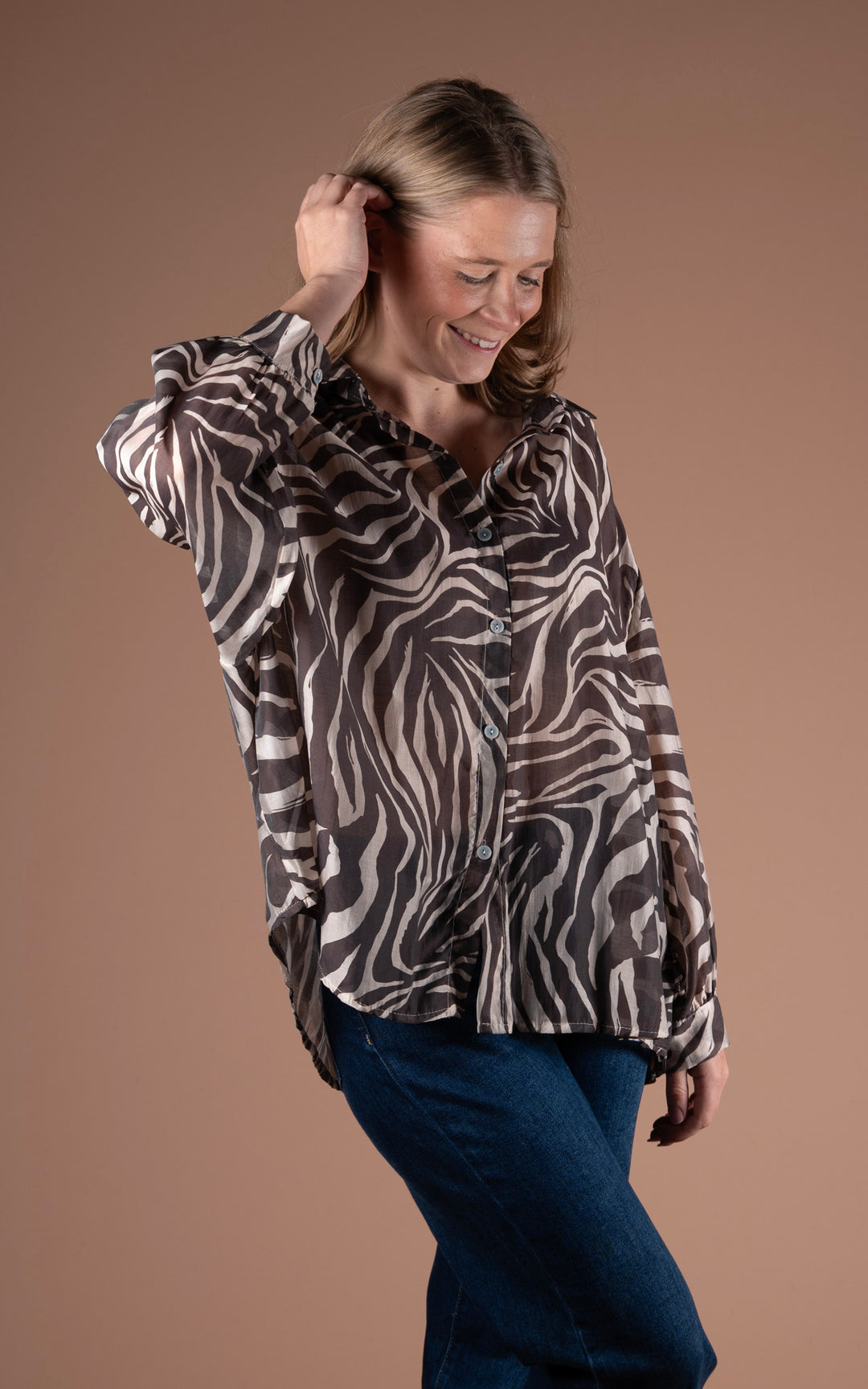 Zebra Shirt | Chocolate