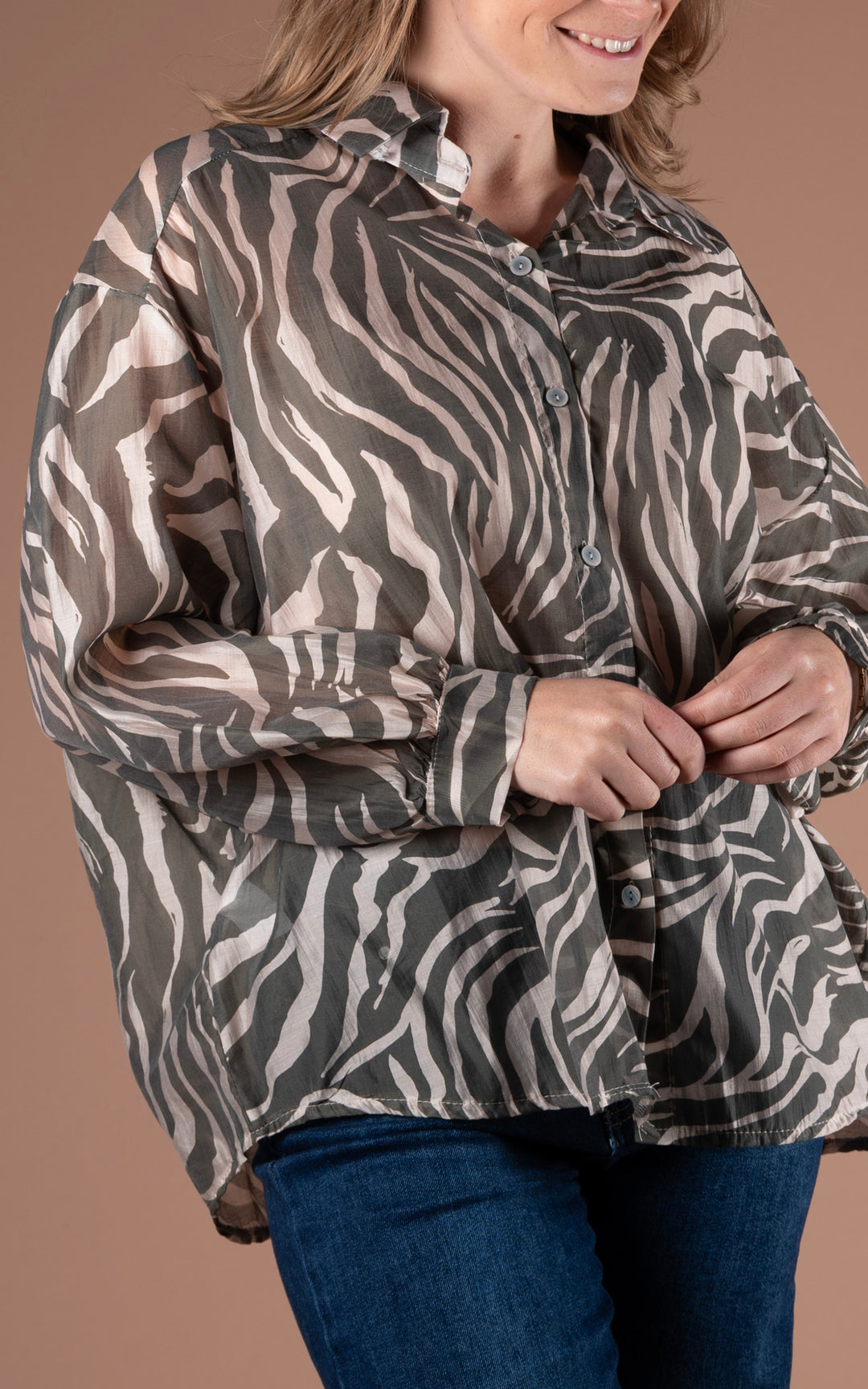 Zebra Shirt | Khaki