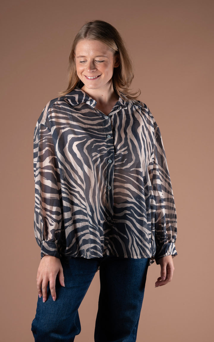 Zebra Shirt | Navy