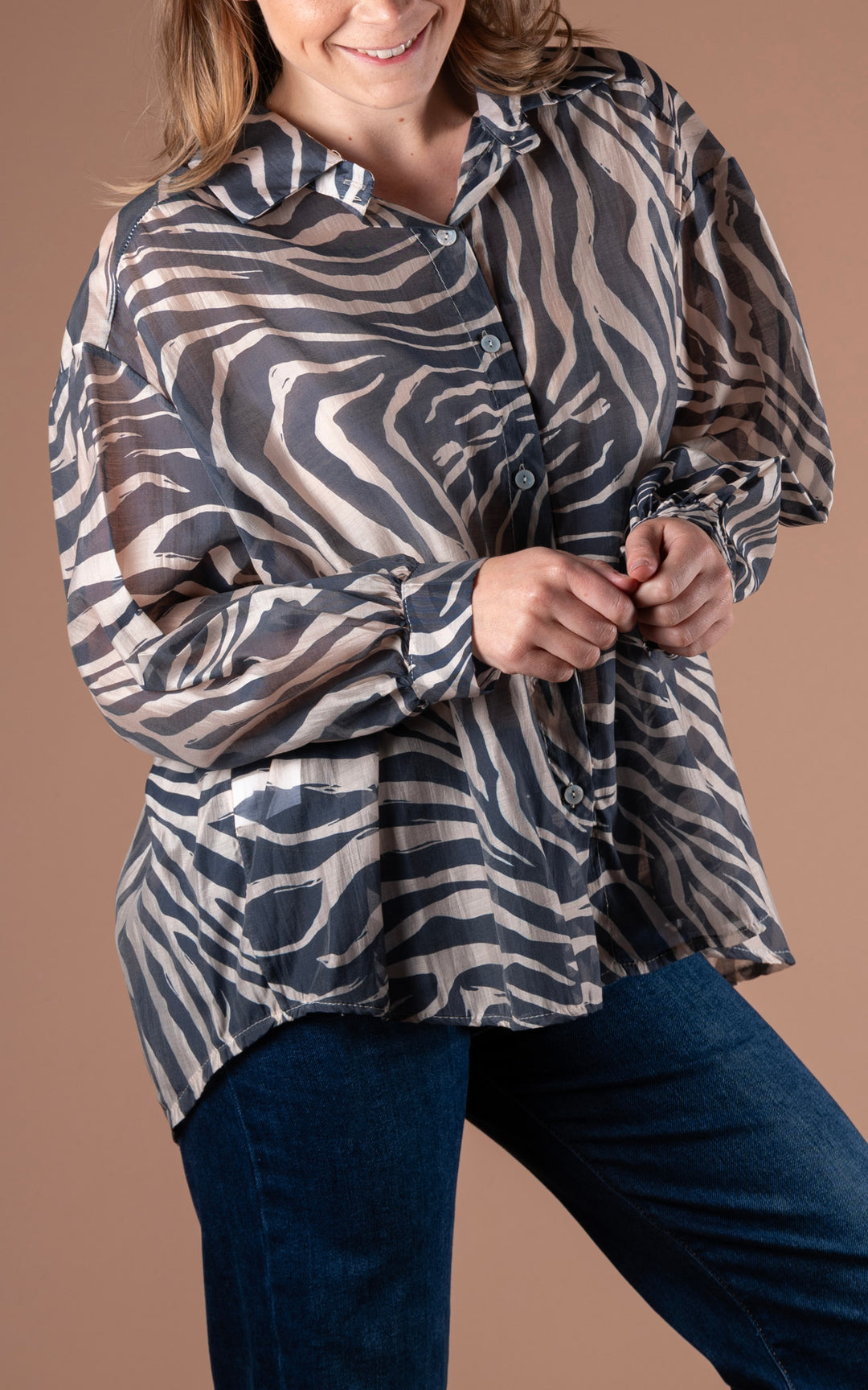 Zebra Shirt | Navy