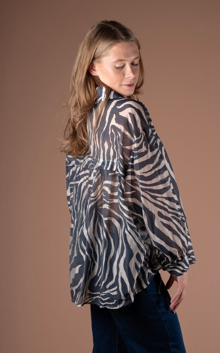 Zebra Shirt | Navy