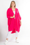 Zoe Waterfall Cardigan | Hot Pink