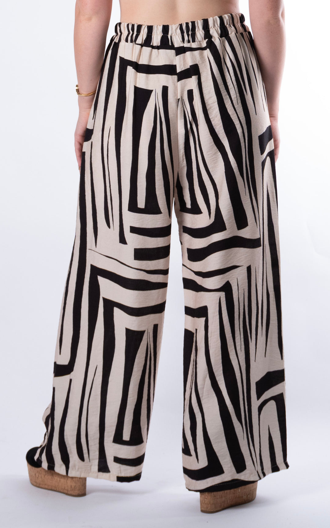 Zuri Pattern Trouser | Black