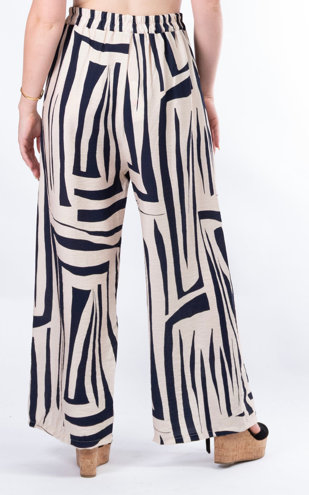 Zuri Pattern Trouser | Navy