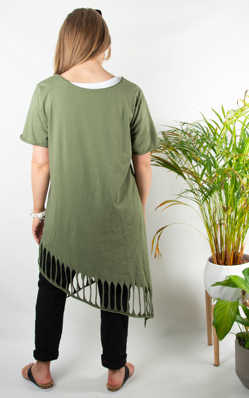 Alessia Shred T | Short Sleeve | Khaki