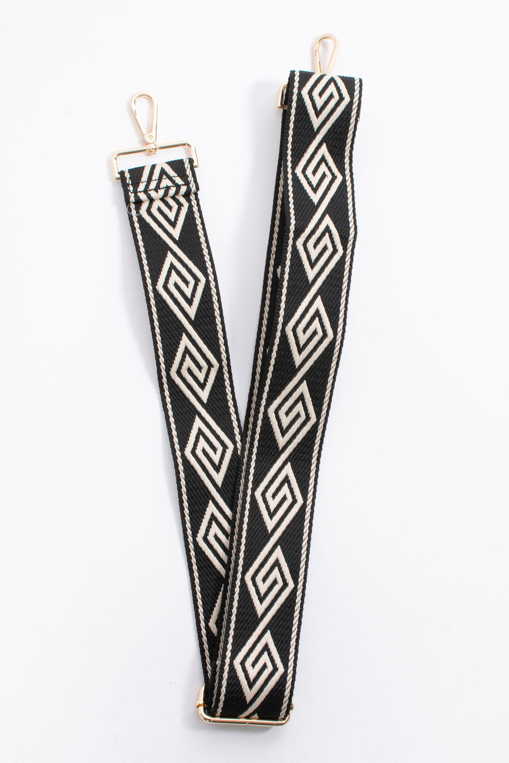 Briony Bag Strap | Diamond Chain | Black