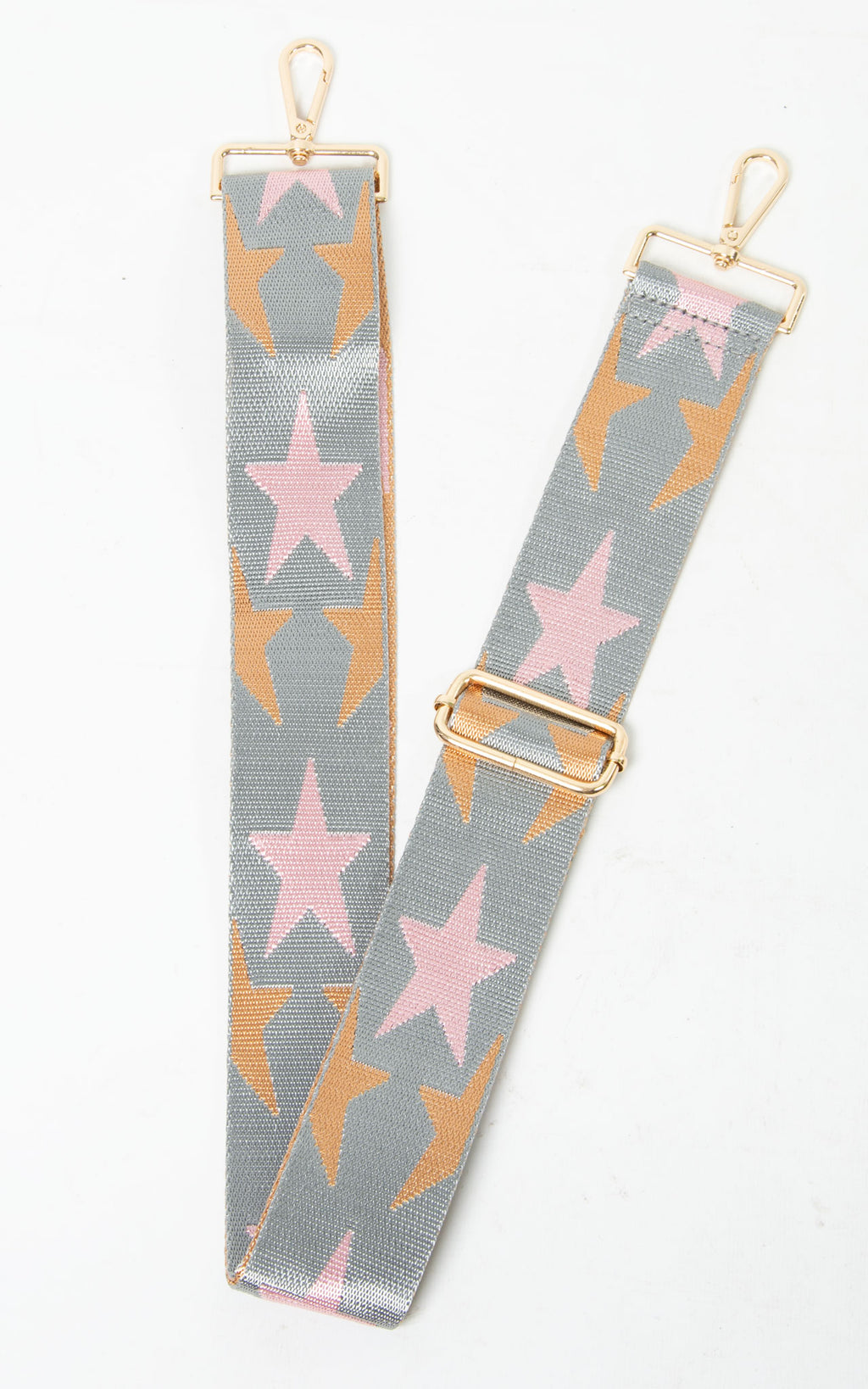 Briony Bag Strap | Large Stars | Grey