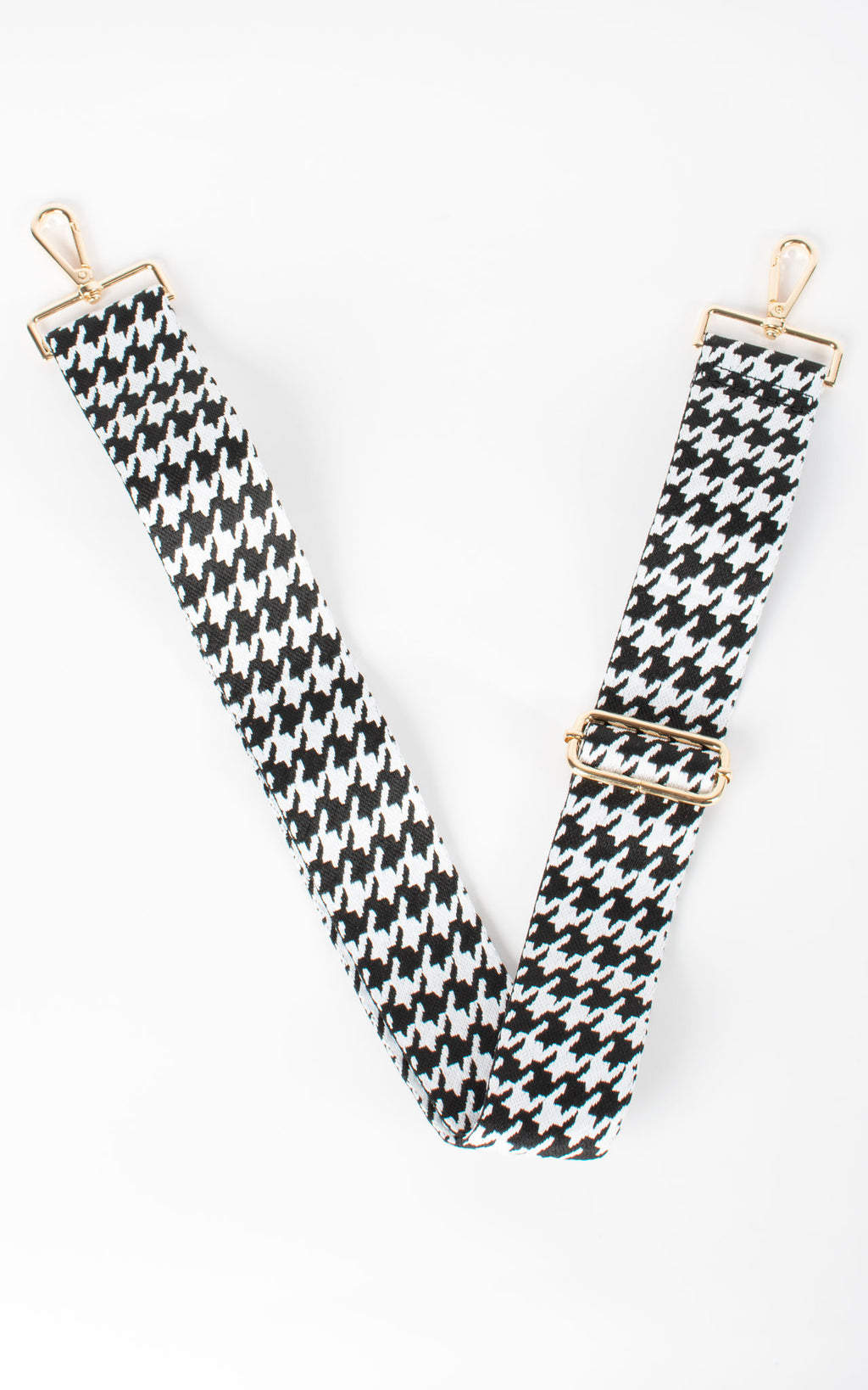 Briony | Bag Strap | Dogtooth | Black & White