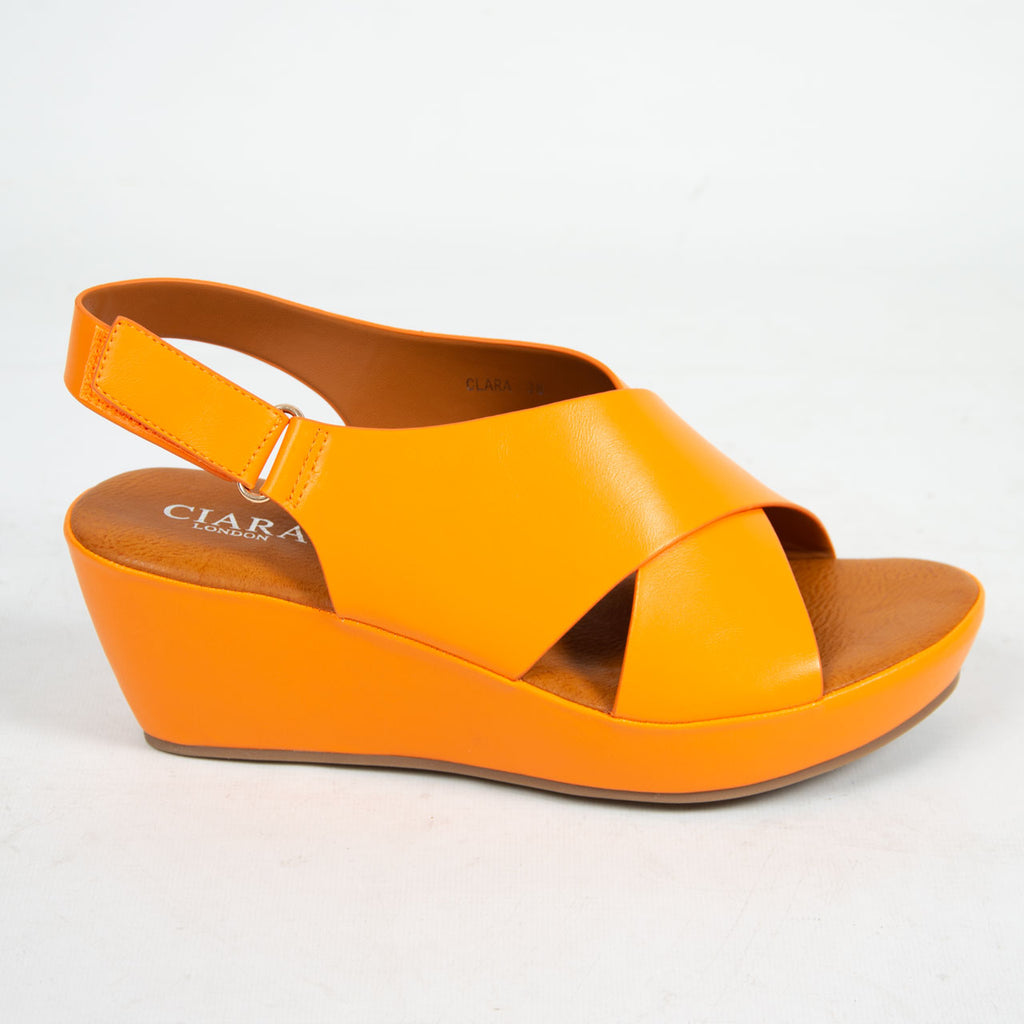 Clara Wedge | Orange