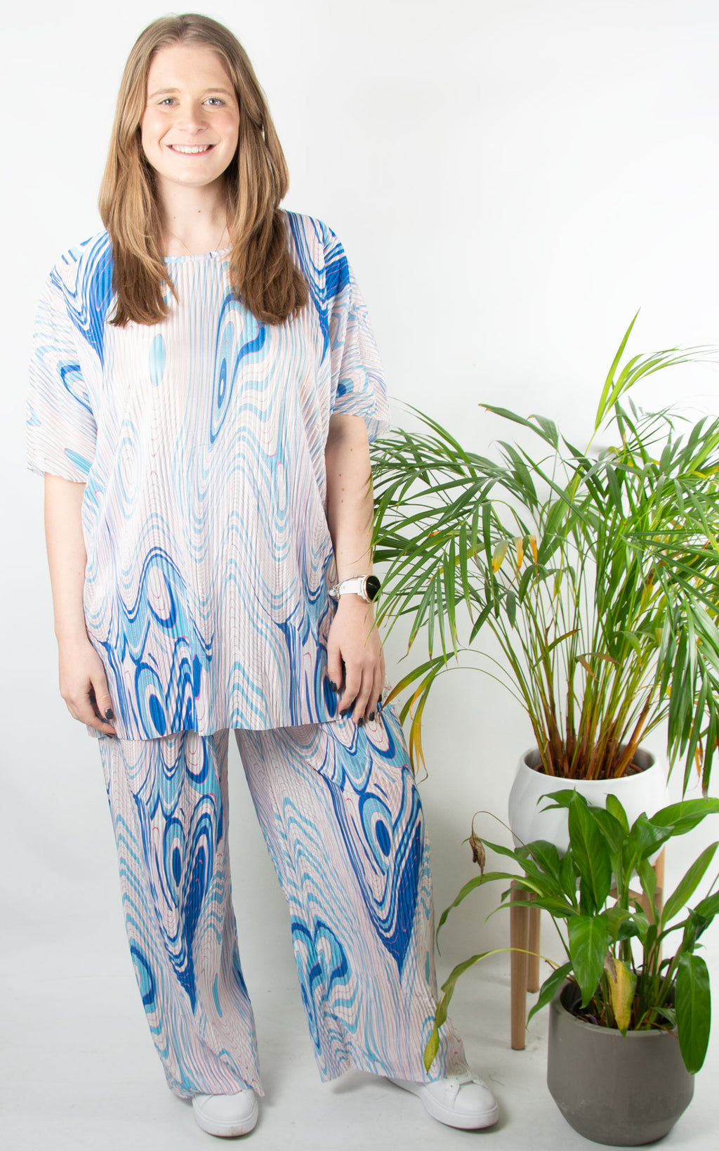 Courtney Set | Swirl | White