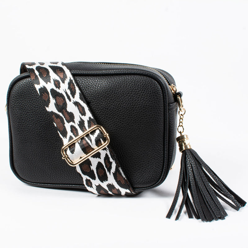 Briony Bag Strap | Leopard | Brown