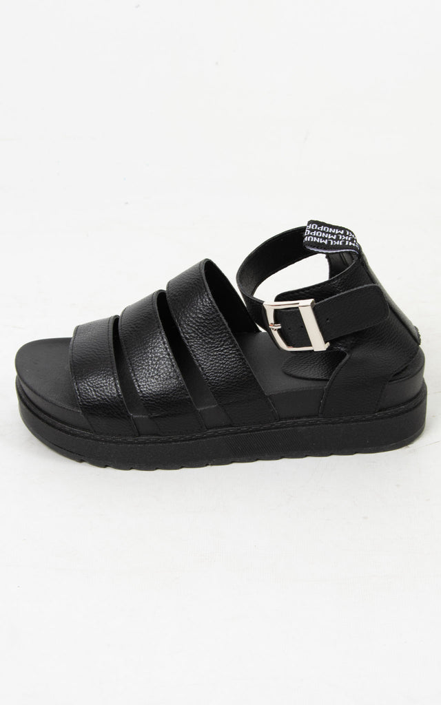 Dot Platform Sandals | Black
