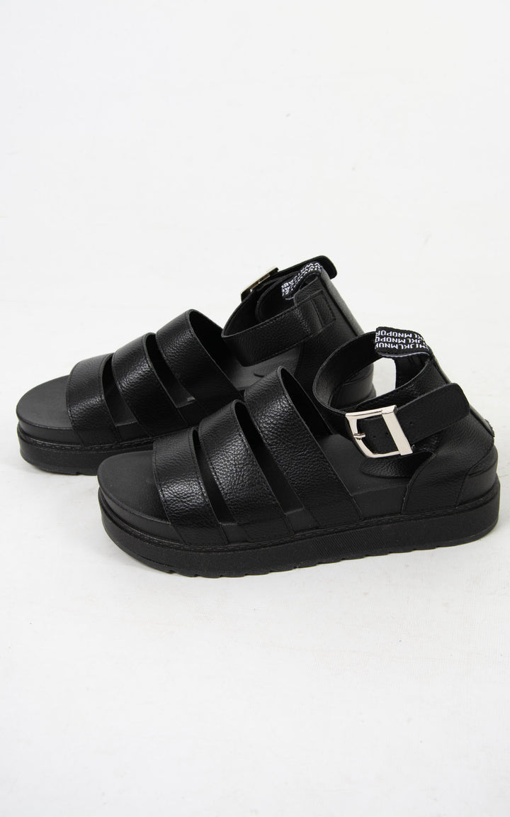 Dot Platform Sandals | Black