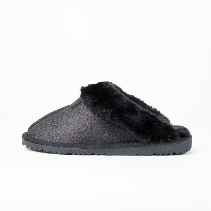 Gill Slipper Sparkle | Slipper| Black