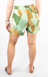Grace Shorts | Multicolour Splodge | Green