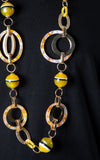 Hoop Chain Necklace | Yellow
